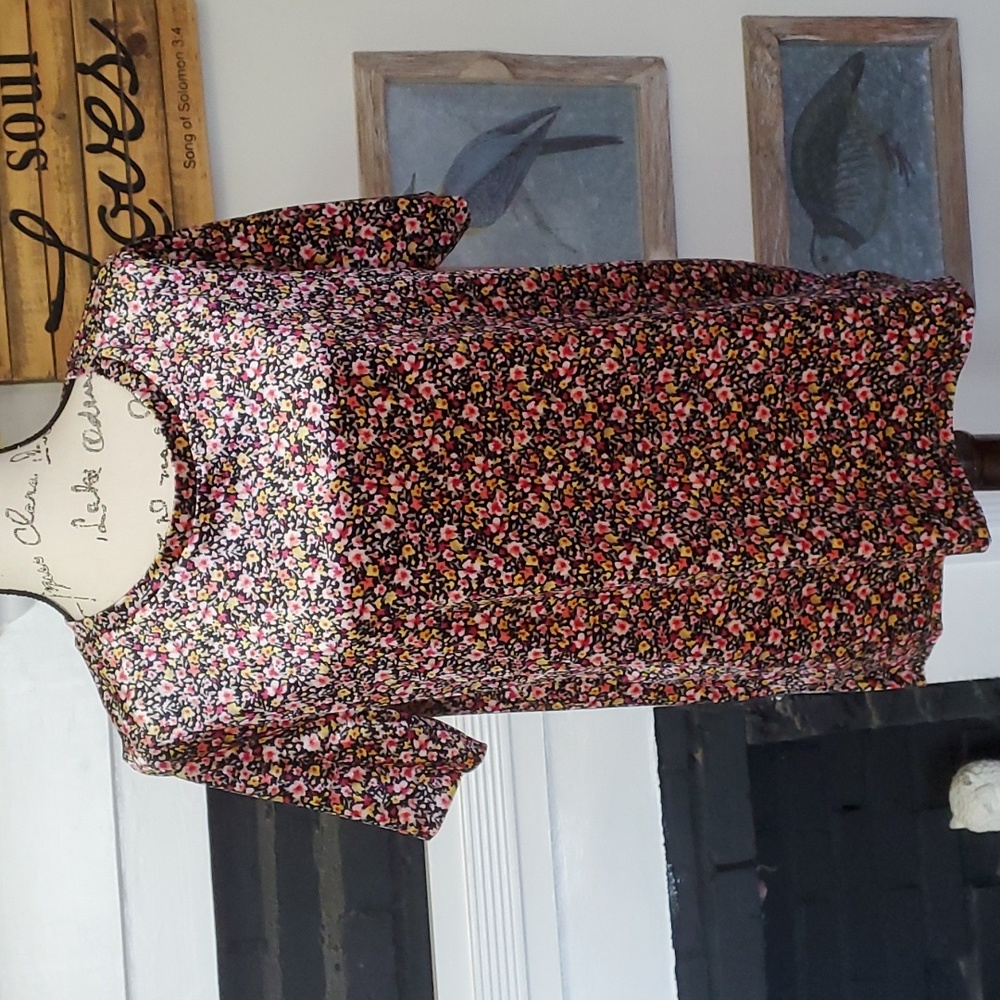 Old Navy, velvety floral top